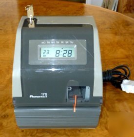 New brand acroprint 175 time clock w/ keys & manual