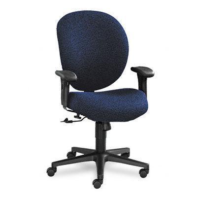 Unanimous mid-back task chair navy blue fabric
