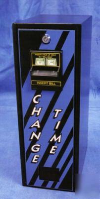 Bill changer change machine change dollar bills to coin