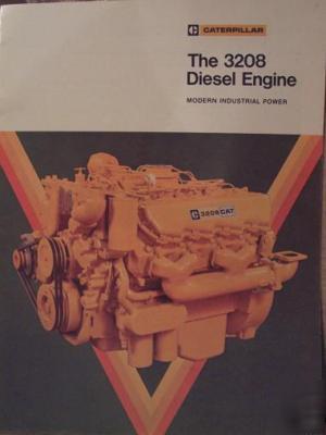 Caterpillar 3208 industrial engine brochure