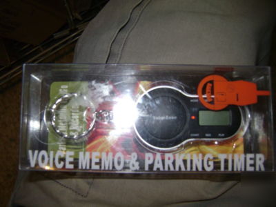 Voice memo & parking timer keychain