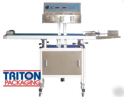 Continuous induction sealer foil cap capper - inox