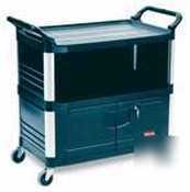 New rubbermaid three-shelf av/equipment cart