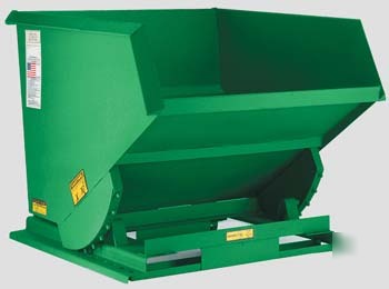 Self-dumping hopper, 6K lb., 1 cu. yard