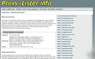 â™¥ awesome website -- proxy-lister.info