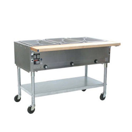 Eagle PDHT3-240 portable hot food table, 3 wells, 50.5