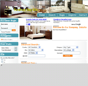Furniture shops directory & review website + adsense