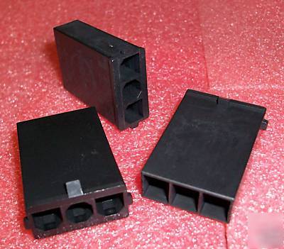 9 pcs - 43680-2003, 3-pin connector plug, molex, nos