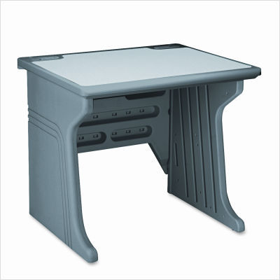 Aspira modular workstation table, 34WX28DX30H, charcoal