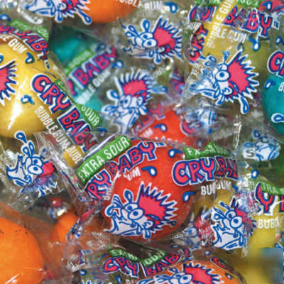 Dubble bubble cry baby sour bulk gum balls 212CT