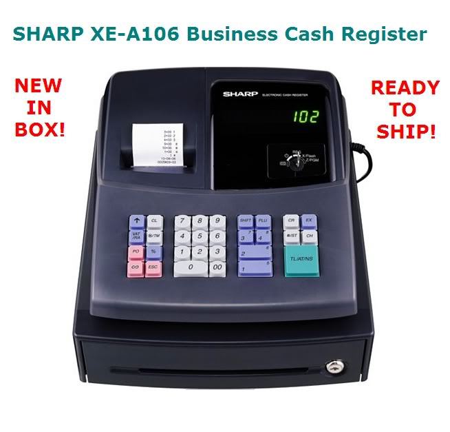 New - sharp xe-A106 cash register +$ cashback offers $