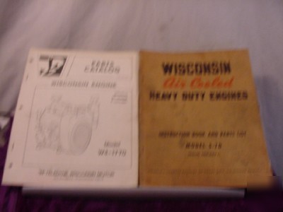 Wisconsin engine mdl W4-1770 parts cat.repair manual
