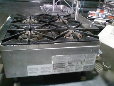 Apw wyott 4 burner countertop commercial range gas 