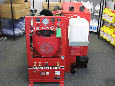 El diablo truckmount machine, kerosene or diesel heater