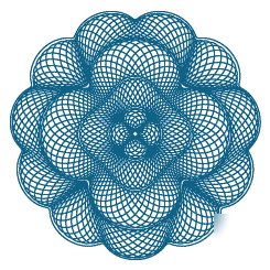 Guilloche borders, rosettes and backgrounds.