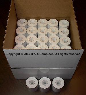 New 50 2-1/4 in casio cash register thermal paper rolls
