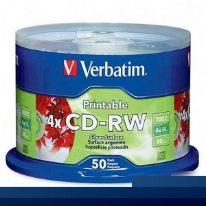 Verbatim 95159 -50PK cdrw 2X-4X 700MB 80M