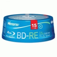 Memorex 32020013366 2X rewriteable bd-re blu-ray discs 