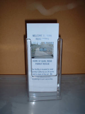 New tri-fold brochure holder, , acrylic, professional