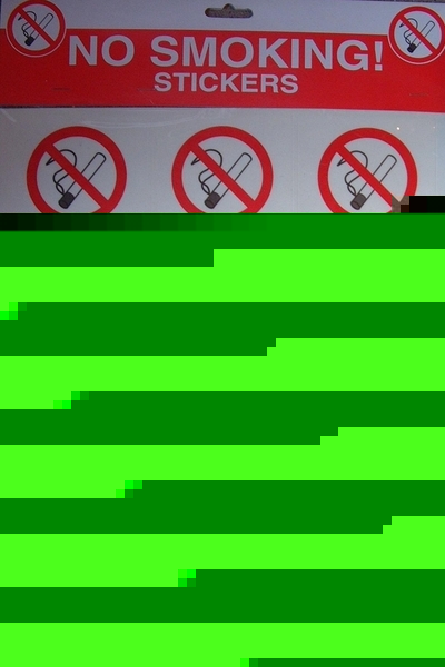 No smoking home/office/work sign sticker window 614722
