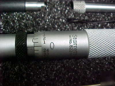 Starrett 53054 interchangeable rod micrometer set 