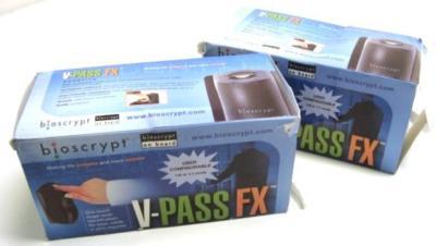 New bioscrypt v-pass fx ar biometric fingerprint reader 