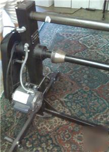 Paper / fabric rewinder -ge 1/4 hp motor -$2500 retail