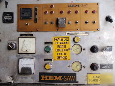 6967 he&m model 1500LA automatic horizontal band saw
