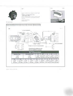 Ansimag self priming mag drive pumps, kp-326CB x 6.375