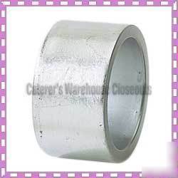 New silver acrylic napkin ring holder set/24 in box