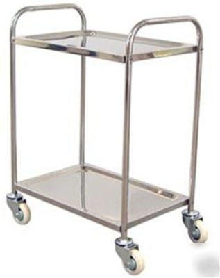 2-shelf stainless steel cart 