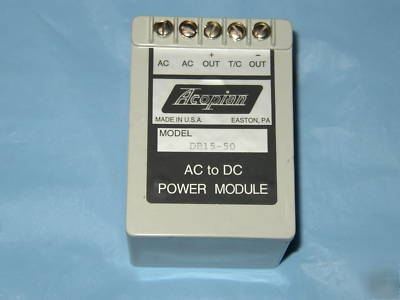 Acopian 15VDC linear regulated power supply #DB15-50