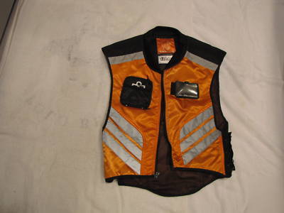 Icon mil-spec mesh orange motorcycle safety vest 