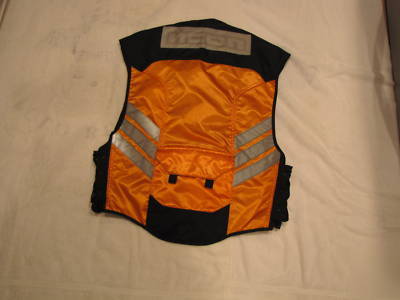 Icon mil-spec mesh orange motorcycle safety vest 