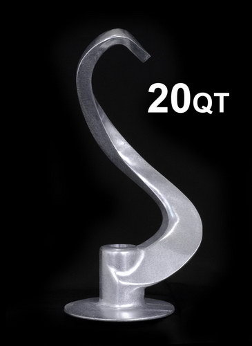 New 20 quart qt spiral dough hook agitator hobart mixer 
