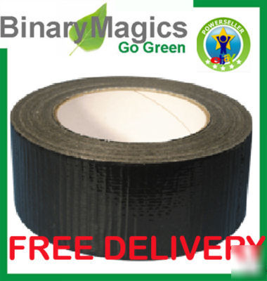 New duct tape 5CM x 50M gaffa tape black wide strong 