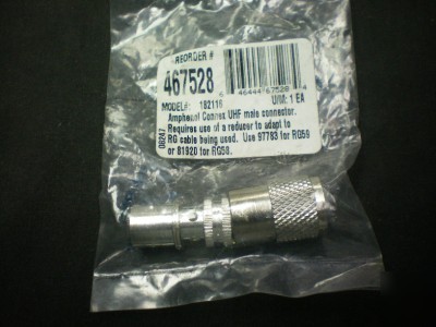 New * *male crimp plug rg-58/u/LMR195 rfn-1005-3C 