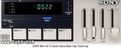 Sony BM147 bm-147 four track court transcriber