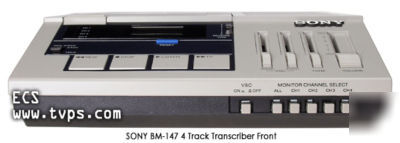 Sony BM147 bm-147 four track court transcriber