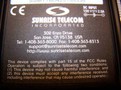 Sunrise telecom sunset mtt xdsl dual T1 module ssxdsl-8
