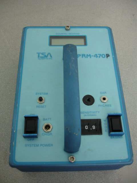 Tsa PRM470P portable radiation monitor prm-470P