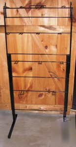 Metal wire rack holder hook standing retail pop display