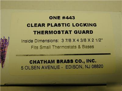 New chatham plastic thermostat locking cover guard 