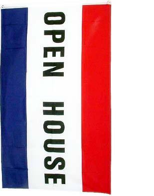 New large 3X5 open house flag banner banners flags