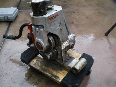 Ridgid 918 victaulic pipe groove roller machine 