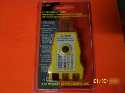 Sperry gfi receptacle tester gfi-302A
