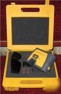 Up for auction 5 beam lazer tool with tripod & case 