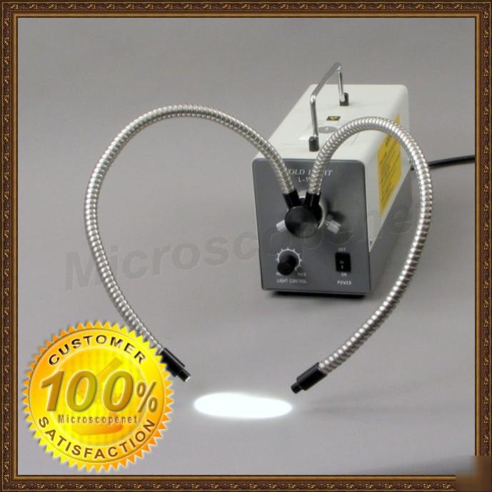 150W gooseneck cold fiber light 4 microscope dual pipes