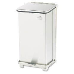 New trash container, step-on, 12 gallon, stainless s...