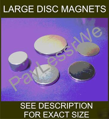 5 strong N42 neodymium disc magnets 7/8